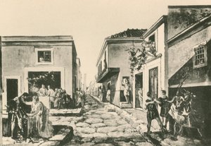 Pensilens hus, som den var (dybtryk) af Italian School