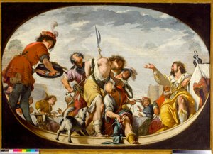 Lignelsen om bryllupsgæsten, 1636 af Italian School