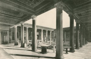 Peristilen i Vettiiernes hus (dybtryk) af Italian School