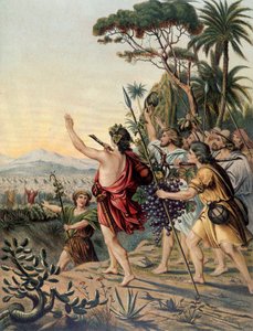 The Return of the Kanaans land - i "Classic Golden Bible: History of Divine Revelation in the Ancient and New Tension" ”af Giovanni Ladislao Sykora (bd. 1), oversat af Don Clemente Benetti. (italiensk bibel) af Italian School
