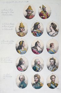 Romanov-dynastiet, fra Costume Antico e Moderno af Gulio Ferrario, ca. 1820 af Italian School