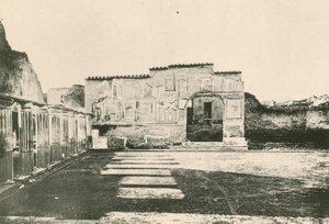 The Stabian Baths - Stukkens gårdhave, som den er (dybtryk) af Italian School