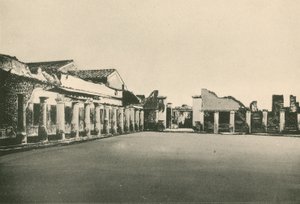 The Stabian Baths - The Wrestling-Place, som det er (dybtryk) af Italian School