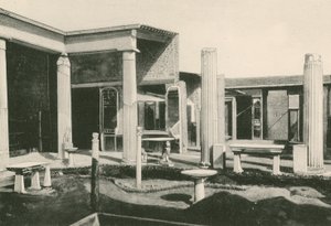 Viridarium i Vettiiernes hus. Som det er (dybtryk) af Italian School
