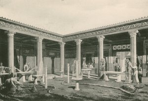 Viridarium i Vettiiernes hus. Som det var (dybtryk) af Italian School