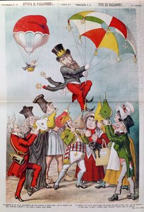 The Wilson Affair i 1887, forside af Le Perroquet af Italian School