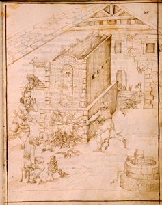 Den gamle kunst at fremstille fartøjer, 1589 af Italian School