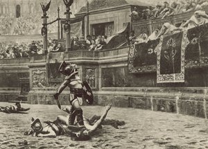Den omvendte tommelfinger (litho) af Italian School