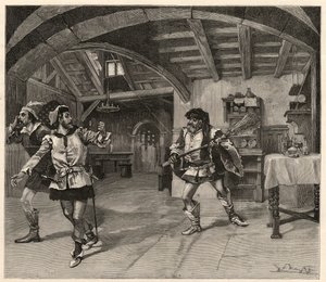 Produktionen af ​​Giuseppe Verdis Falstaff (Teatro alla Scala) i Milano af Italian School