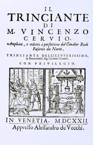 Titelblad til en italiensk kogebog, pub. Venedig, 1622 af Italian School