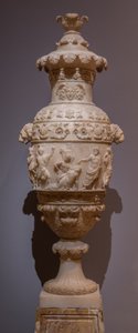 Vase med en klassisk scene, ca. 1825 (alabast) af Italian School
