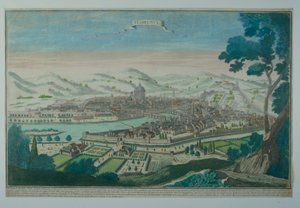 Udsigt over Firenze af Italian School