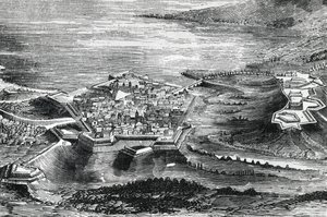 Udsigt over Peschiera del Garda af Italian School
