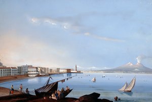 Udsigt over Saint Lucia (gouache) af Italian School