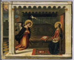 Bebudelsen (tempera på kobber)