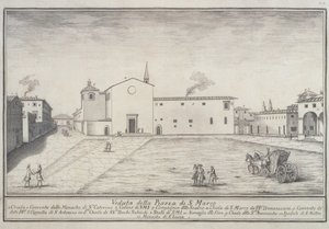 Udsigt over San Marco-kirken, Firenze