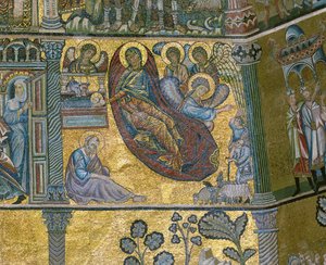 Kristi fødsel (mosaik) af Italian school