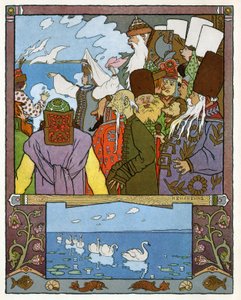 Prinsessen og frøen, ca. 1899 (litografi) af Ivan Yakovlevich Bilibin