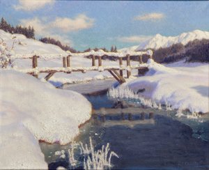 Sol på sneen, Schweiz