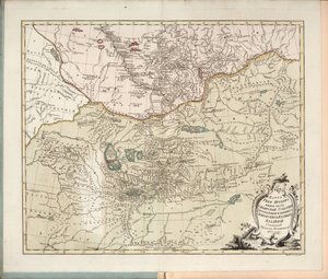 Kort over Irtysh-floden, den sydlige del af det sibiriske guvernement, 1777. af Ivan Ivanovich Islenyev