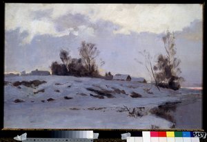 Tidligt forår. Maleri af Ivan Ivanovich Yendogurov (1861-1898), olie på lærred, russisk kunst fra det 19. århundrede. Statens Tretyakov-galleri, Moskva. af Ivan Ivanovich Yendogurov