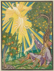 Ivan Tsarevich og ildfuglen af Ivan Yakovlevich Bilibin