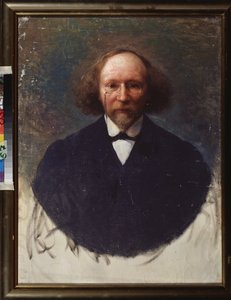 Portrait du sing Vyacheslav (Vyacheslav) Ivanov (1866-1949). Maleri af Ivan Kirillovich Parkhomenko (1870-1940), huile sur toile