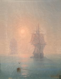 Corvette in the Mist, 1886 af Ivan Konstantinovich Aivazovsky