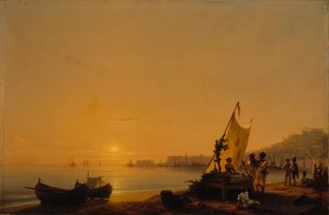Napoli-bugten, 1844. af Ivan Konstantinovich Aivazovsky