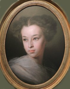 Portræt af Natalia Alexandrovna Pushkina, grevinde af Merenberg 1836-1913, digterens datter, 1849