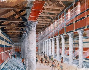 Baths basilica, Wroxeter Roman City, 1.-3. århundrede, 1990-2010 af Ivan Lapper
