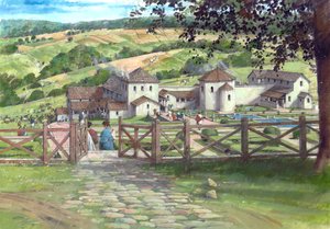 Great Witcombe Roman Villa, omkring AD250, c1990-2010