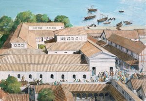 Richborough Roman Fort, 3. århundrede. 1990-2010 af Ivan Lapper