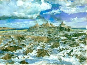 Scarborough jernalderbosættelse, c5. århundrede f.Kr., c1990-2010 af Ivan Lapper