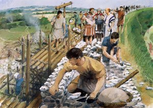 Silchester romerske bymure, c2. århundrede, 1990-2010. af Ivan Lapper
