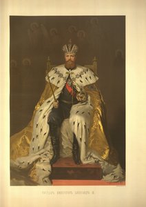 Kroningsportræt af kejser Alexander III fra Coronation Album, 1883 af Ivan Nikolaevich Kramskoy