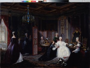 Kejserinde Katarina den Store (Catherine II Romanov af Ivan Osipovich Miodushevsky
