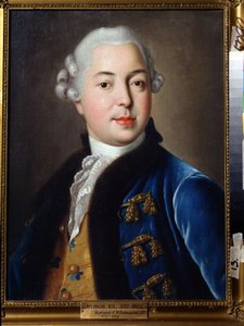 Portræt af prins Serguei M. Golitsyn (Portræt af prinsen Serguey M. Golitsyn). Maleri af Ivan Petrovich Argunov (Argounov) (1729-1802). Olie på lærred, 56 x 42 cm af Ivan Petrovich Argunov