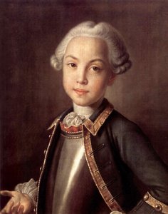 Portræt af grev Nikolai Petrovich Sheremetev som barn, 1750