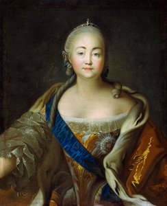 Portræt af kejserinde Elisabeth 1709-1762, 1750-1760
