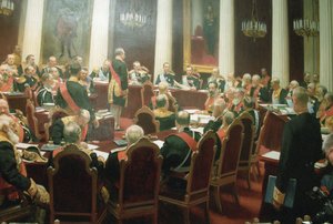 Den ceremonielle samling i det kejserlige Ruslands statsråd den 7. maj 1901, 1903