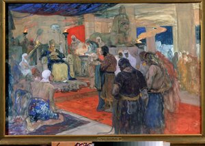 Egyptisk oldtid: "en farao foran sit hof", ca. 1900