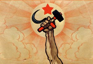 Kommunismens symboler, 5-årsdagen for den store proletariske revolution, 1922 af Ivan Simakov