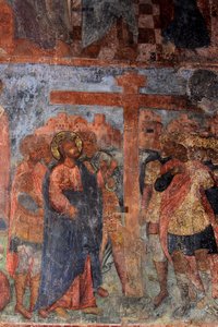 Freske i katedralen Vor Frue af Tegnet, Novgorod, tidligt 1700-tal. af Ivan Yakovlevich Bakhmatov