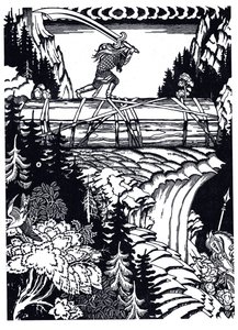 Ilya Muromets og Svyatogor, 1934 af Ivan Yakovlevich Bilibin