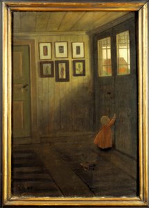 Pigen ved døren. Interiør af kunstnerens hus, Älvängen