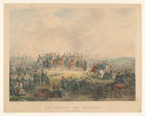 Overgivelse af Hasselt den 8. august 1831 Overgivelsen af ​​Hasselt, den 8. august 1831 (titel på objekt) af Izaak Schouman