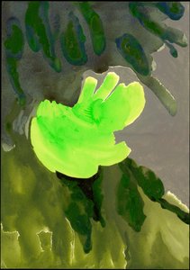 Kensington Gardens Series: Leaf Cascade, 2007 (blandet medier på papir)
