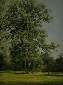 En Eg. Udsigt over haven ved Wörlitz nær Dessau af Johan Christian Dahl