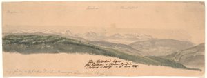 Fra Koldekind ligeop fra Lundene i Norde Oure-dalen i Valdres i Norge af Johan Christian Dahl